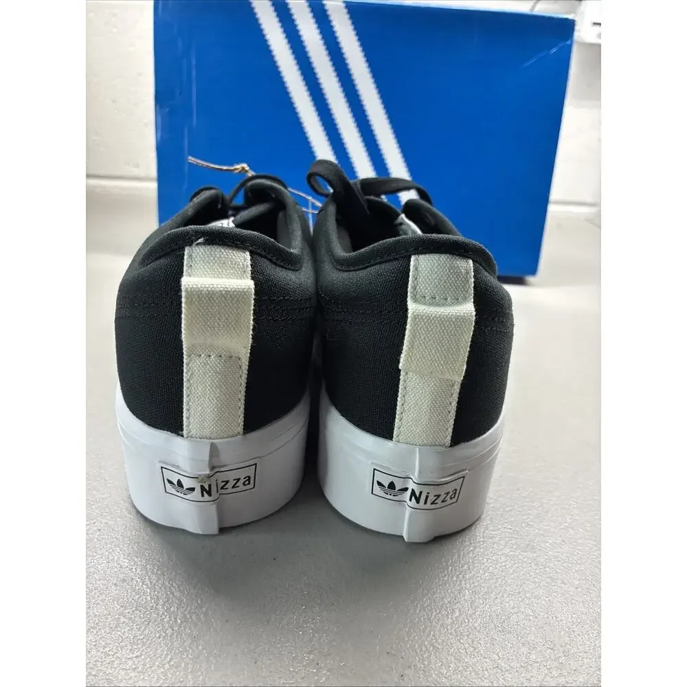 Adidas Nizza Platform FV5321 Women’s Size 10 Black White New With Box Shoes
